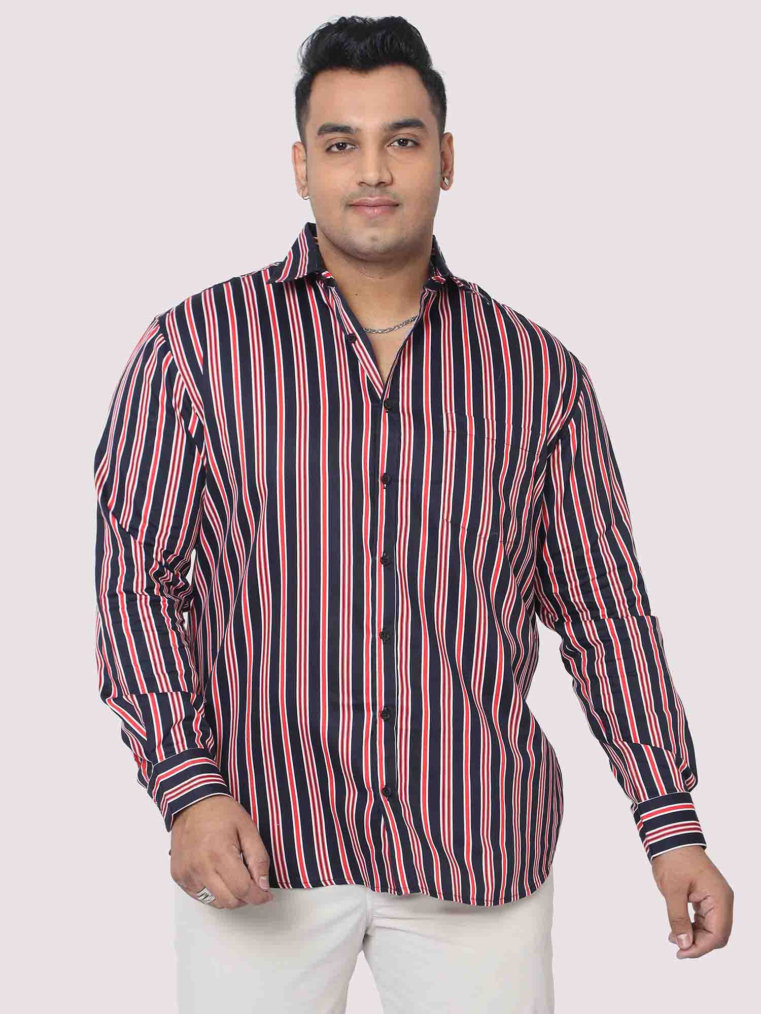 men-plus-size-maroon-and-blue-striped-digital-printed-full-shirt-guniaa-fashions-1.jpg Maroon and Blue Striped Digital Print Men Plus Size Shirt - Image 1